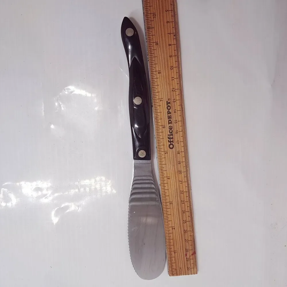 CUTCO Spatula Spreader classic brown 1768 KH serrated edge tool Olean made USA